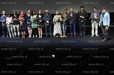 41. Festiwal Filmowy w Gdyni. Nz. ekipa filmu Ostatnia...
