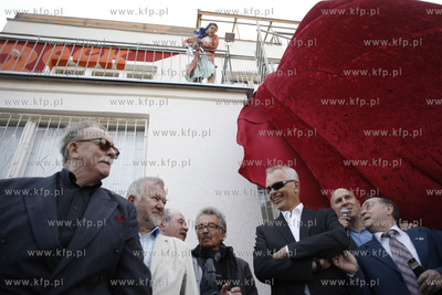 Sopot. ul. Drzymały.  Odsloniecie  muralu z wizerunkiem...