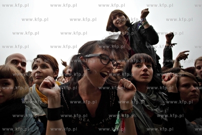 Gdynia. Heineken Open'er Festival. Koncert na scenie...