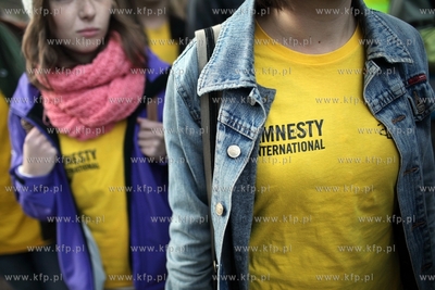 Protest pod konsulatem Rosji  przy ul. Boterego w Gdansku
przeciwko...
