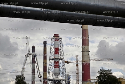 Budowa czwartego komina Elektrocieplowni Wybrzeze w...