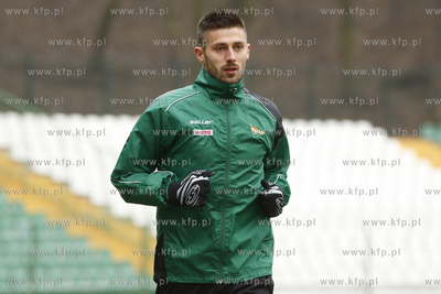 Gdańsk. Stadion przy ul. Traugutta. Trening drużyny...