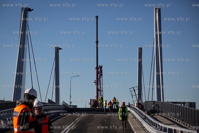 Pierwsze próby obciążeniowe budowanego mostu w Sobieszewie.
29.09.2018
fot....