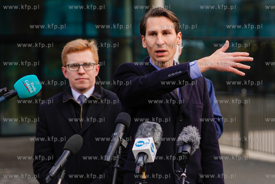 Konferencja prasowa posła Kacpra Płażyńskiego w...