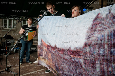 Gdansk. Dziedziniec Wydzialu Chemii Uniwesrystetu Gdanskiego....