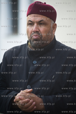 Gdansk. Meczet przy ul. Abrahama, pod drzwiami ktorego...