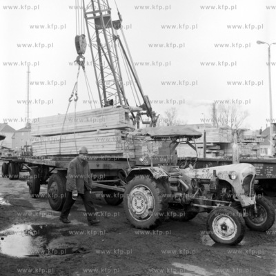 Rejon przeladunku drewna w Porcie Gdanskim. 
29.04.1976
4kwiecien76_z.kosycarz_p37
Fot....