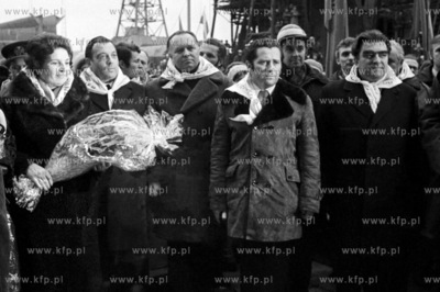 Chrzest 105-tysiecznika Marszalek Budionnyj w stoczni...