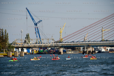 Gdansk. Ekspedycja Wisla podroznika Marka Kaminskiego...