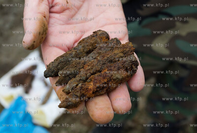 Gdansk. Rebiechowo. Szczatki niemieckiego zolnierza...