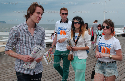 Briefing prasowy ministra Jaroslawa Gowina na sopockim...