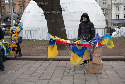 Lwow, Ukraina NZ Demonstracje antyrzadowe na placu...