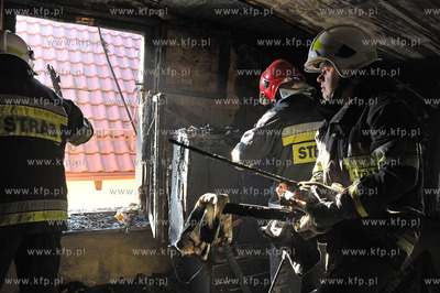 Sopot ulica Grunwaldzka 97a. Pozar mieszkania na poddaszu....