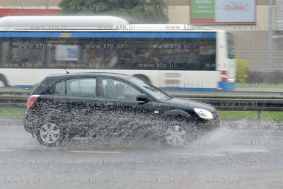 Oberwanie chmury nad Gdynia. Ogromna ulewa przeszla...