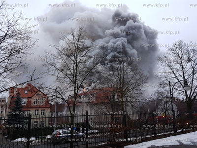 Gdańsk. Pożar domu na ul. Polanki w okolicy Okręgowego...