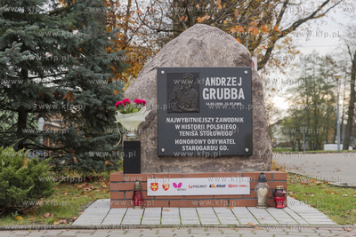 Starogard Gdański,pomnik Andrzeja Grubby  10.11.2019Fot....