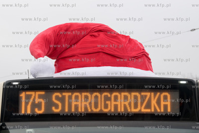 Mikołajkowy przejazd autobusem linii 175 GAiT w Gdańsku....