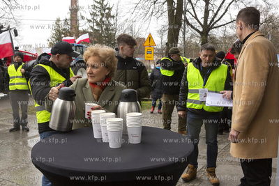 Ogólnopolski protest rolników.Akcja protestacyjna...