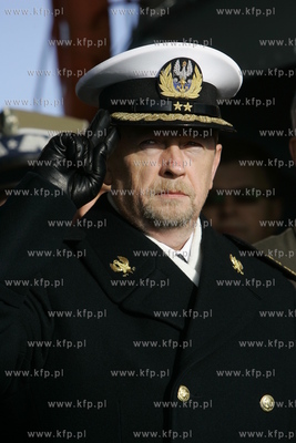 Gdynia, ORP BLYSKAWICA, ceremonia przekazania obowiazkow...