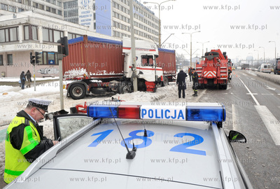 Gdansk. ul. Marynarki Polskiej na wysokosci Stoczni...