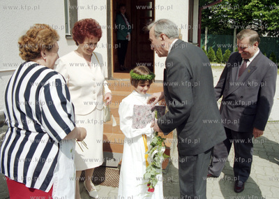 Pierwsza Komunia Swieta Brygidy Walesy. Ojciec chrzestny...