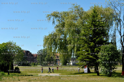 Gdansk. Tereny byłej Stoczni Gdanskiej. widzine zl...