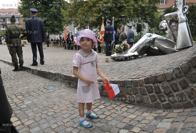 Gdansk. Plac Obronców Poczty Polskiej w Gdansku. Uroczystosci...