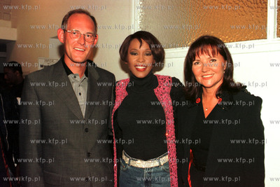 Tuz przed koncertem w Operze Lesnej Whitney Houston...