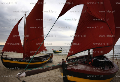 Sopot. Przystan rybacka. Tradycyjne poswiecenie lodzi...