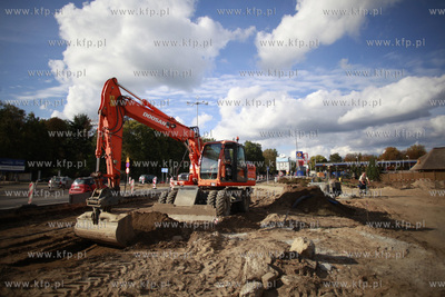 Sopot/Gdansk. Budowa Drogi Zielonej laczacej Al Niepodleglosci/Grunwaldzka...