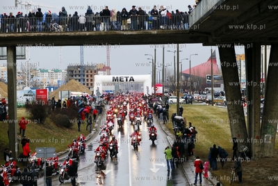 Gdansk Zaspa. Motocyklowa Parada Mikolajow. Jest to...
