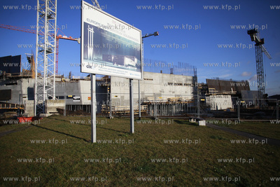 Gdans. Budowa siedziby Europejskiego Centrum Solidarnosci....