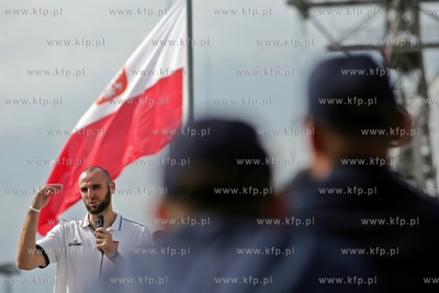 Wizyta koszykarzy kadry narodowej Polski Adama Waczynskiego,...