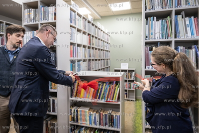 Uroczystość otwarcia po remoncie biblioteki Kamionka...