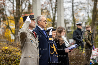 Cmentarz Francuski w Gdańsku - obchody Święta Niepodległosci...