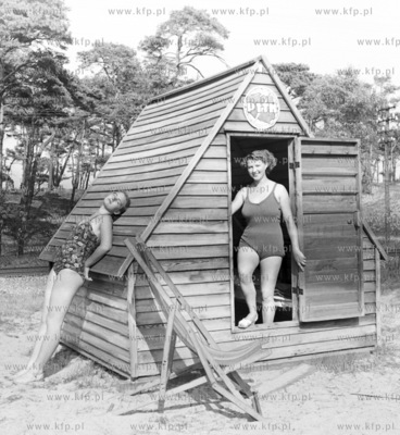 Domek kempingowy PTTK na Polwyspie Helskim. 0003975z...