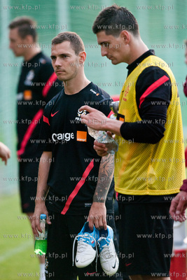 Gdansk. Pierwszy trening Reprezentacji Polski w pilce...