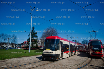 Gdansk. Petla tramwajowa w Oliwie.
20.04.2013
fot....