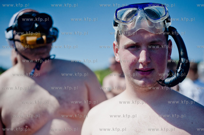 Gdansk. Plaza w Brzeznie. Diving Day 2013 - impreza...