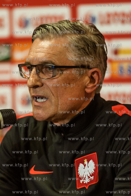 Gdansk. Stadion Energa. Konferencja prasowa poprzedzajaca...