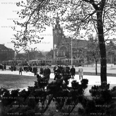 Dworzec PKP Gdansk Glowny na Podwalu Grodzkim w Gdansku....