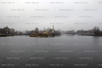 Wyspa Olowianka widziana z Ul.Sienna Grobla 06.02.2009...