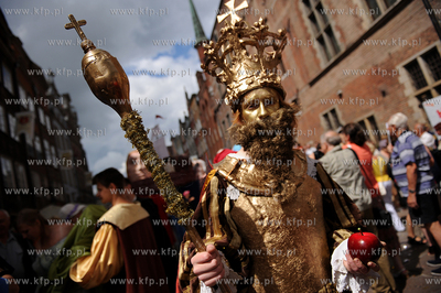 Gdansk. Dlugi Targ. Ceremonia otwarcia Jarmarku sw....