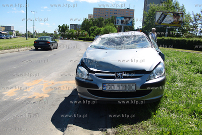 Gdansk - Morena. Wypadek na skrzyzowaniu ulic Rakoczego...