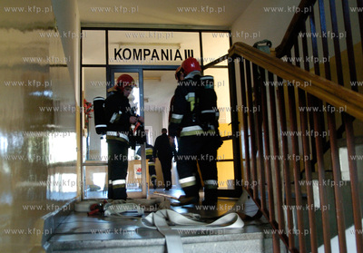 Slupsk	
W Szkole Policji w Slupsku zapalily sie pokoje...