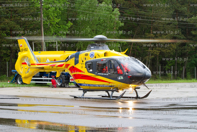 Port Lotniczy Gdansk im. Lecha Walesy. Nz. Eurocopter...