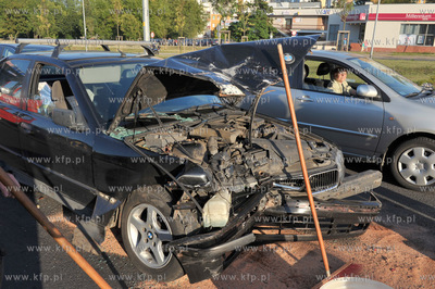 Sopot Droga Zielona. Wypadek samochodowy. Samochod...