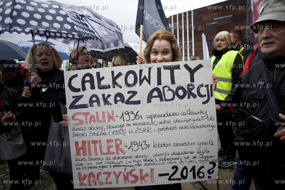 Gdańsk, Plac Solidarności. Czarny Protest, czyli...