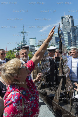 Gdynia. Odsłonięcie makiety słynnego polskiego żaglowca...