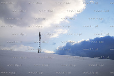 Zima w Gdańsku. Aleja Armii Krajowej.11.02.2021...